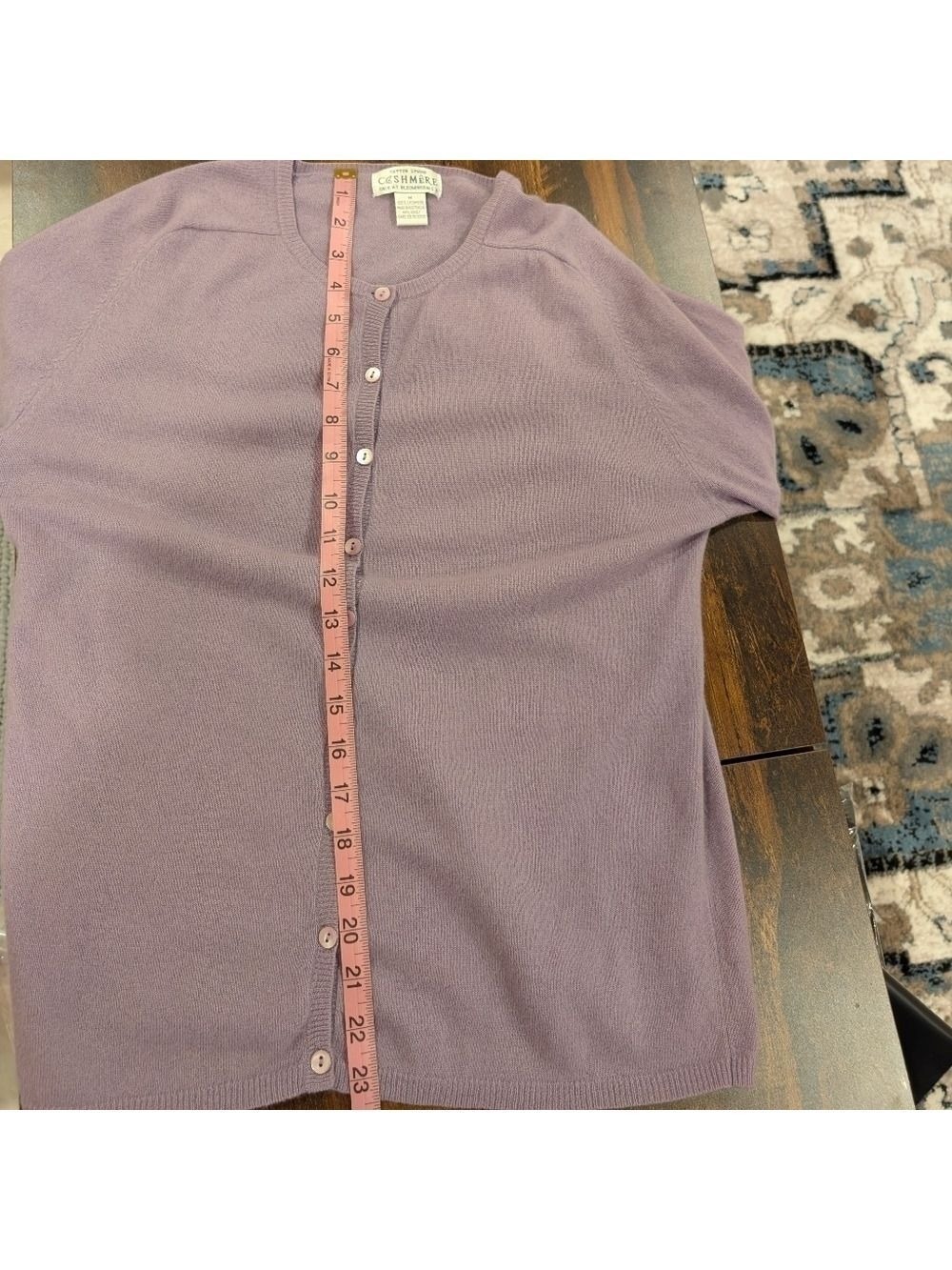 Sutton studio 100%Cashmere Made in Australia , Medium, light purple, Cardigan. - Picture 6 of 7